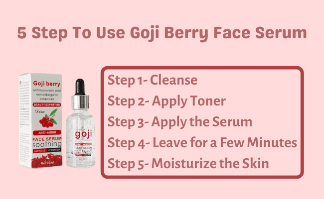 5 Step To Use Goji Berry Face Serum, How to Use Goji Berry Face Serum
